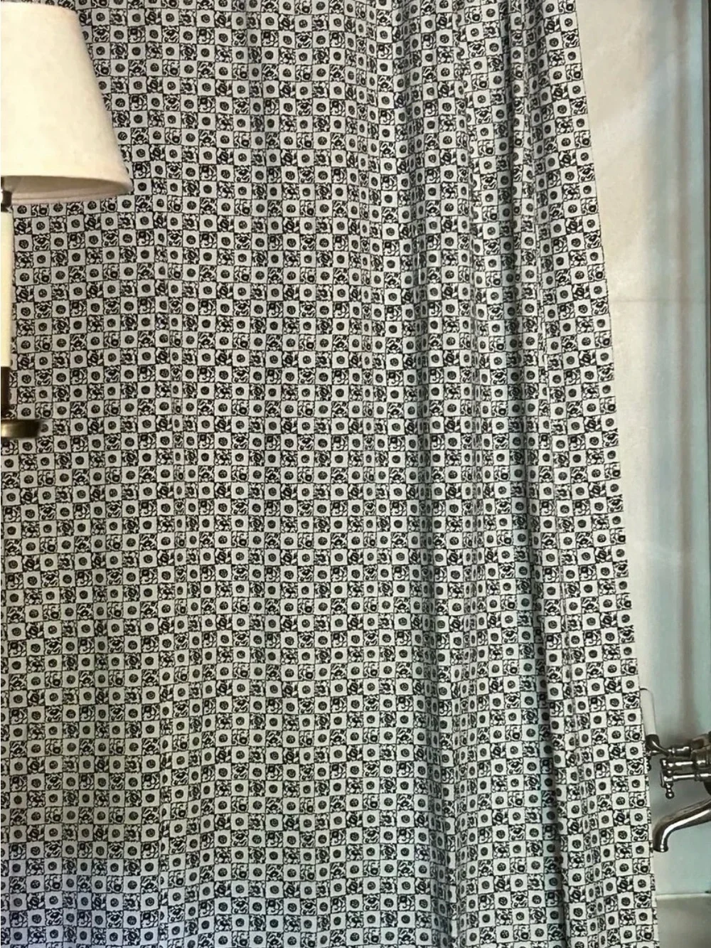 Autumn Sonata Bibi Shower Curtain NEW with curtain rings